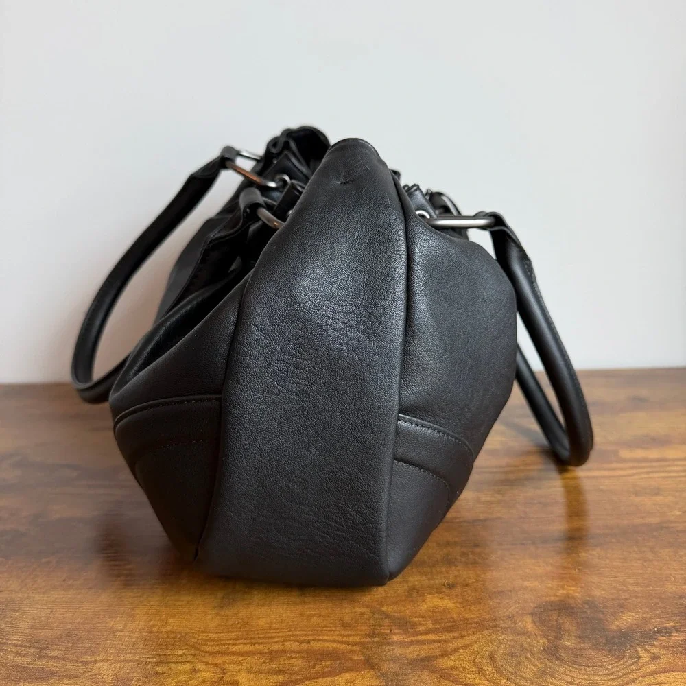 New Juicy Couture Royal To Juicy Satchel Black Gothic Shoulder Handbag